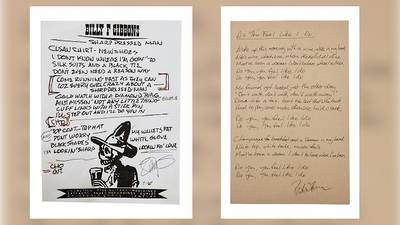 ZZ Top's Billy Gibbons, Peter Frampton auctioning original handwritten song lyrics for charity