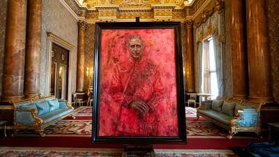 ‘Bloody hell’: King Charles III’s bright red official portrait raises eyebrows
