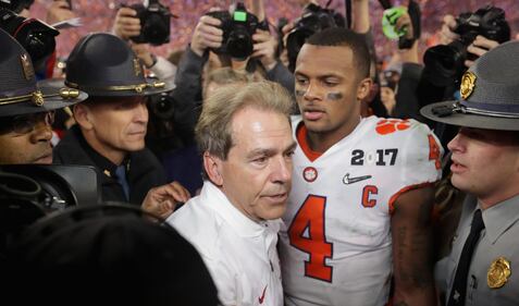 2017 CFP National Championship Clemson Tigers Alabama Crimson Tide